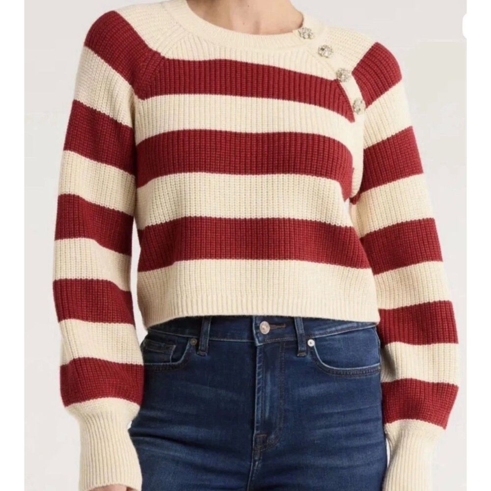 Cinq A Sept Keren Embellished Sweater XXS